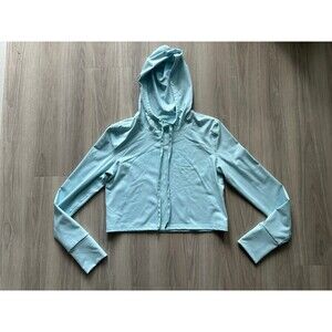 BuffBunny Cropped Blue Hoodie size Large‎